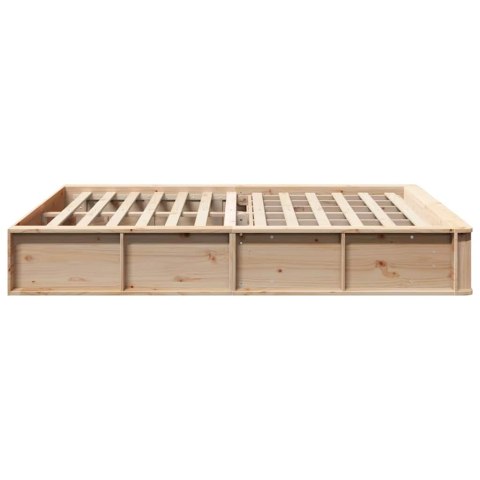 Ramka łóżka Brązowy 160 x 200 cm Lite drewno sosnowe