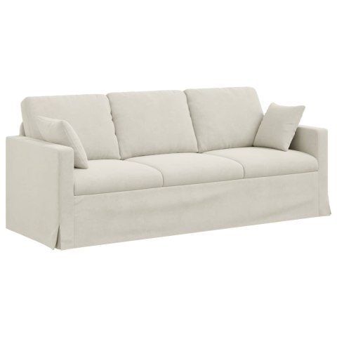 Sofa 2 pcs Kremowy