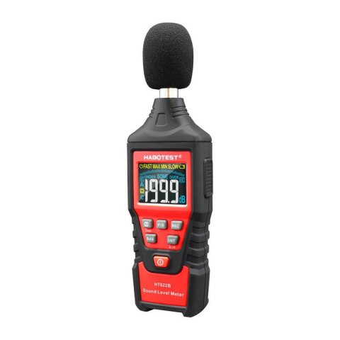 Cyfrowy miernik decybeli Habotest HT622B, USB, A/C