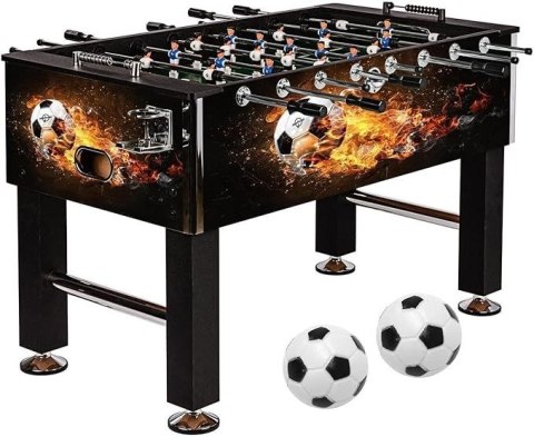 Stół do piłkarzyków Fireball turniejowy 140x73x87 cm MDF