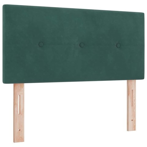 Łóżko sprężynowe Ciemna zieleń 200 x 80 cm Poliester