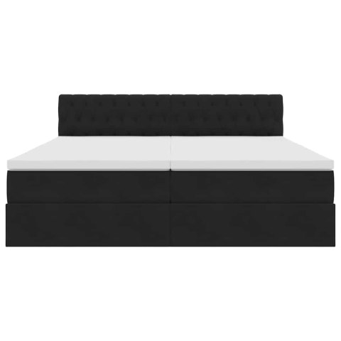 Łóżko z miejscem do przechowywania Czarny 100 x 200 cm