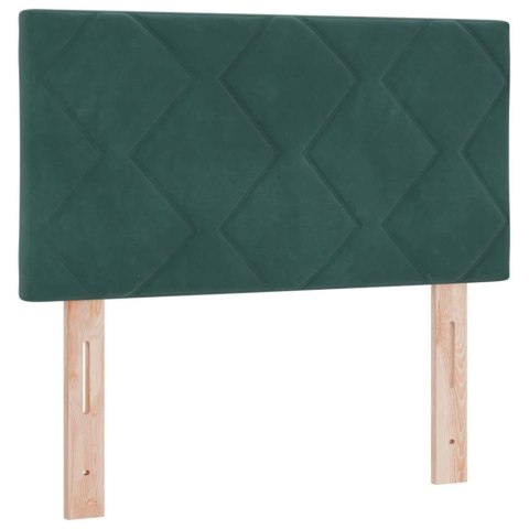 Łóżko sprężynowe Ciemna zieleń 200 x 80 cm Poliester
