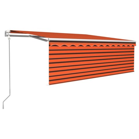 Automatyczna markiza z zasłoną, LED i czujnikiem, 4,5x3 m