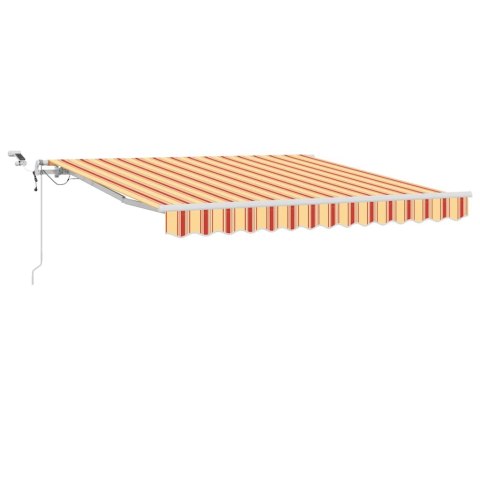 Markiza zwijana Ze LED Lights Żółty i pomarańczowy 350 x 250 cm
