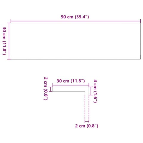 Stopnie schodowe 12 szt. brązowe 90x30x2 cm lite drewno dębowe