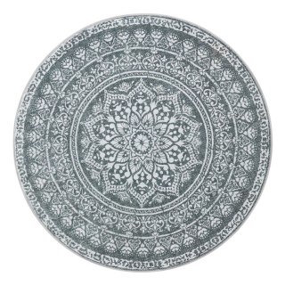 Dywan okrągły boho 160 cm, łatwy w praniu, antypoślizgowy