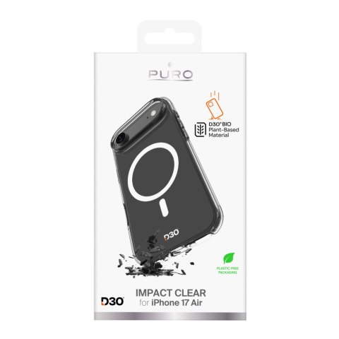 Etui pokrowiec na iPhone 17 Air TPU PC Impact Clear D3O MagSafe - przezroczyste