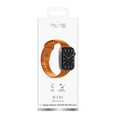 Pasek silikonowy na Apple Watch 44/45/46/49mm Icon - pomarańczowy