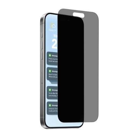 Szkło hartowane prywatyzujące na iPhone 17 / iPhone 17 Pro / iPhone 16 Privacy