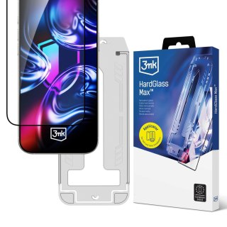 Szkło hartowane z ramką montażową do Apple iPhone 15/16 - 3mk HardGlass Max