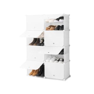 Przenośny modułowy stojak na buty InnovaGoods Biały (Odnowione A)