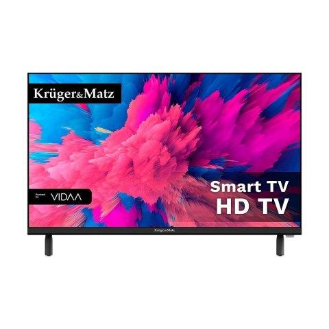 Telewizor Kruger&Matz 24" HD VIDAA, DVB-T2/S2/T/C H.265 HEVC