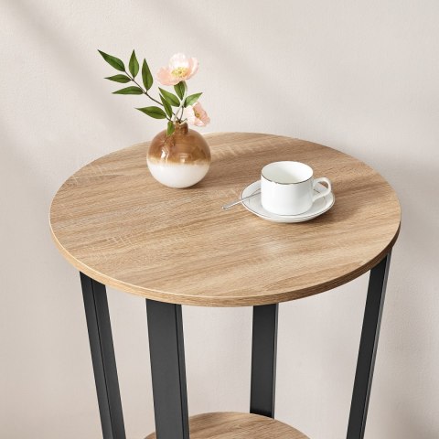 Stolik Okrągły - sonoma - LET057B11