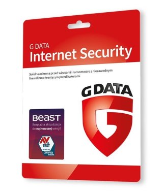 Oprogramowanie G DATA Internet Security Multidevice 1PC 1rok karta-klucz