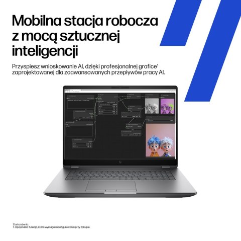 HP ZBook Fury G1i 18 Ultra 7 265HX vPro 18.0"WQXGA IPS 500nits 165Hz AG 32GB DDR5 5600 SSD1TB RTX Pro 3000_12GB Cam IR 5 Mpx AI 