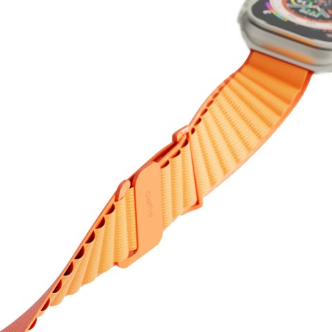 Pasek nylonowy do Apple Watch 42 44 45 49 mm Extreme - pomarańczowy