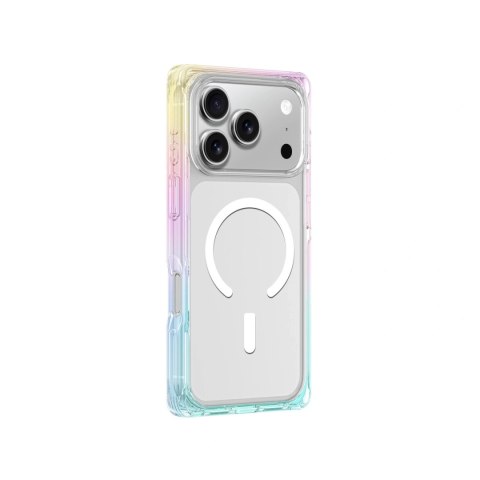 Etui pokrowiec na iPhone 17 Pro Omni MagSafe - przezroczyste-tęczowe