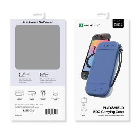 Etui ochronne futerał na Nintendo Switch 2 i akcesoria - niebieskie