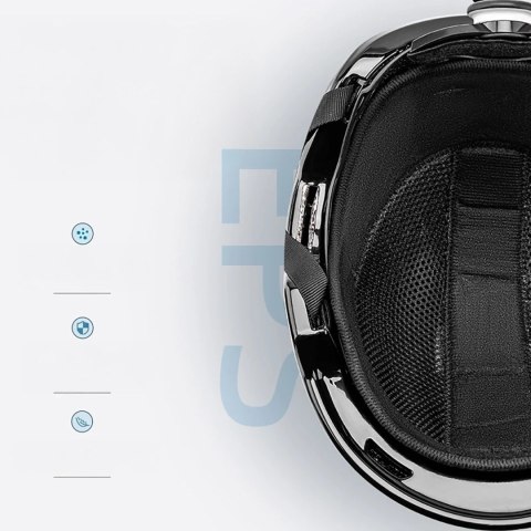 Kask narciarski snowboardowy z nausznikami dla dzieci rozmiar M - biały panda