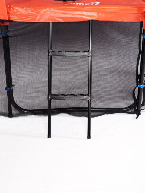 Trampolina Ogrodowa Jumpi 252cm/8FT Maxy Comfort Plus Żółta Z Wewnętrzną Siatką