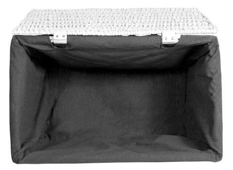 Kufer wiklinowy 65L 56x34x34 cm biało-szary