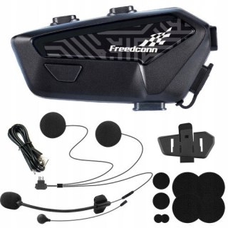 Interkom motocyklowy FreedConn F1 Plus V2 EU BT 5.4+EDR zasięg do 500m MÓWI PO POLSKU