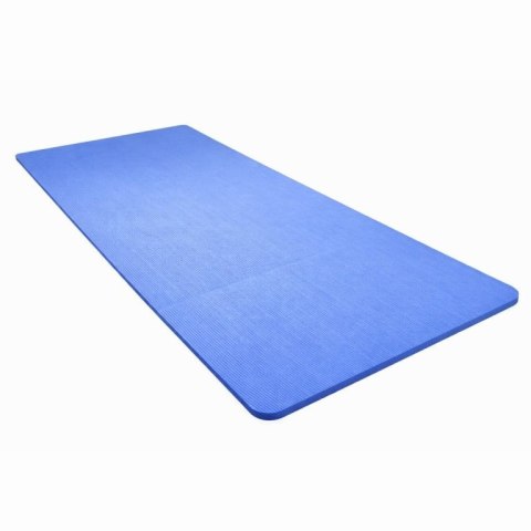 Mata gimnastyczna 210x110x2 cm, XXL, niebieska