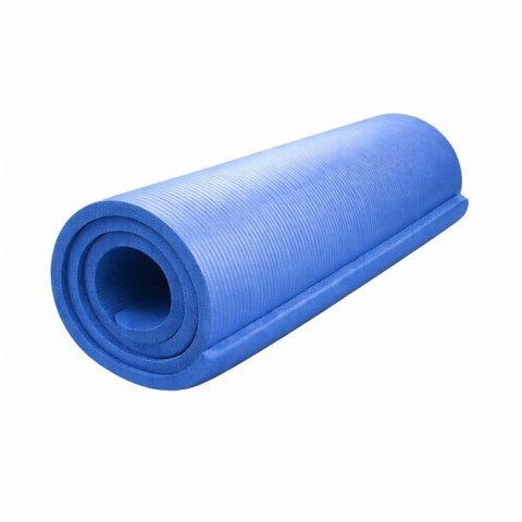Mata gimnastyczna 210x110x2 cm, XXL, niebieska