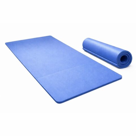 Mata gimnastyczna 210x110x2 cm, XXL, niebieska