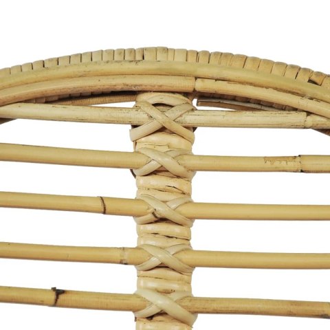 Krzesła do jadalni, 4 szt., naturalny rattan