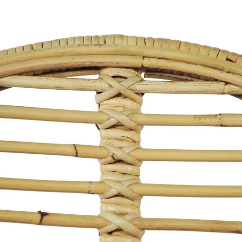 Krzesła do jadalni, 6 szt., naturalny rattan