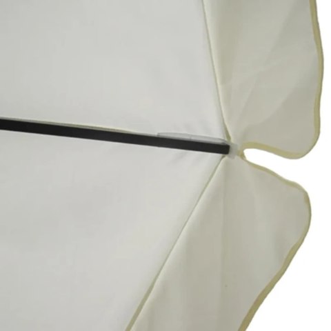 Parasol ogrodowy z przenośną, aluminiową podstawą, biały