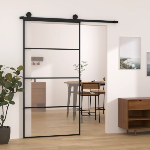 Drzwi przesuwne a akcesoriami, 102,5x205 cm, ESG i aluminium