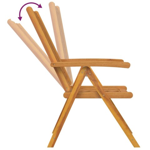 Krzesło Ogrodowe 8 pcs Brązowy 57 x 72 x 109 cm