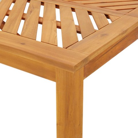 Zestaw do jadalni w ogrodzie 5 pcs Brązowy Lite Drewno Akacji