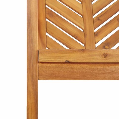 Zestaw do jadalni w ogrodzie 7 pcs Brązowy Lite Drewno Akacji