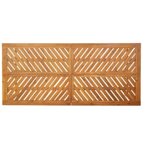 Zestaw do jadalni w ogrodzie 9 pcs Brązowy Lite Drewno Akacji