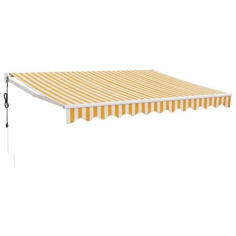 Zwijana markiza, automatyczna, żółto-biała, 3x2,5 m