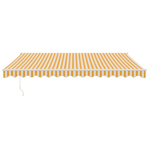 Zwijana markiza, automatyczna, żółto-biała, 4x3 m