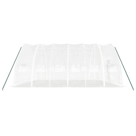 Szklarnia ze stalową ramą, biała, 36 m², 6x6x2,85 m
