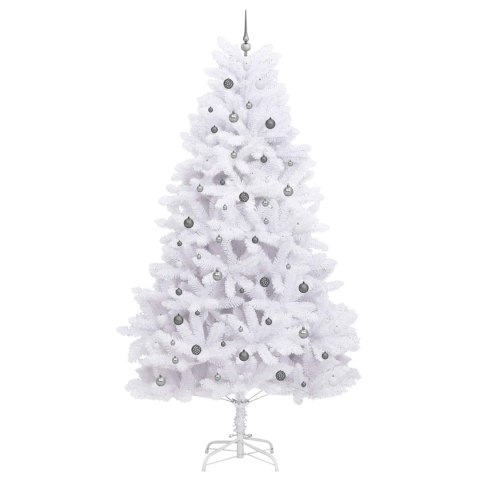 Sztuczna choinka Biały 138 x 138 x 300 cm PVC i Metal