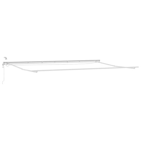 Automatyczna markiza z LED, antracytowo-biała, 600x300 cm