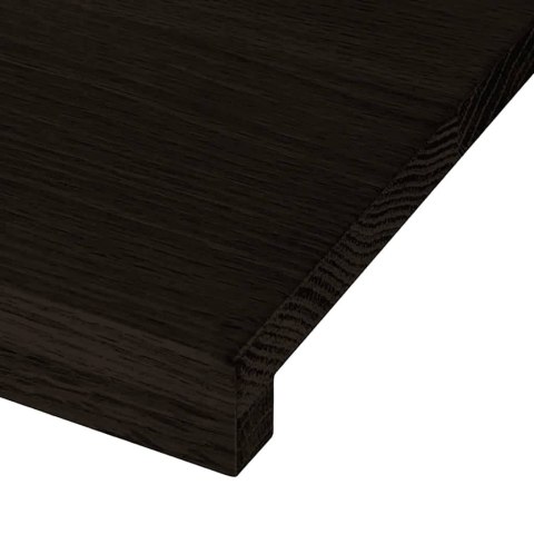 Stopnie schodowe 12 szt. brązowe 110x30x2 cm lite drewno dębowe