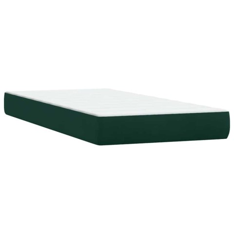 Łóżko typu Box Spring z materacem Ciemnozielone 180x220 cm