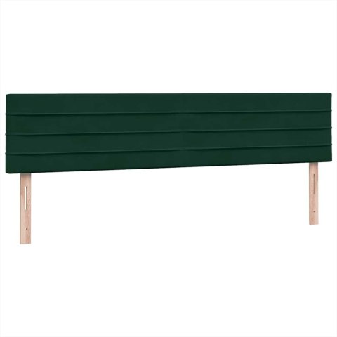 Łóżko typu Box Spring z materacem Ciemnozielone 180x220 cm