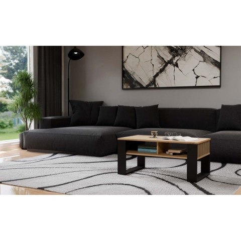 STOLIK KAWOWY MODERN 2P SLIM ARTISAN NOGA CZARNA