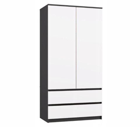 SZAFA MALWA SS-90 ANTRACYT / BIEL KOMPLET