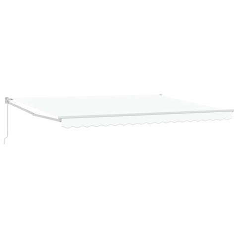 Markiza Biały 450 x 300 x 165 cm Poliester i Metal
