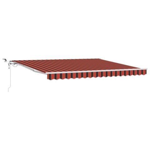 Markiza zwijana Pomarańczowy i brązowy 400 × 350 cm